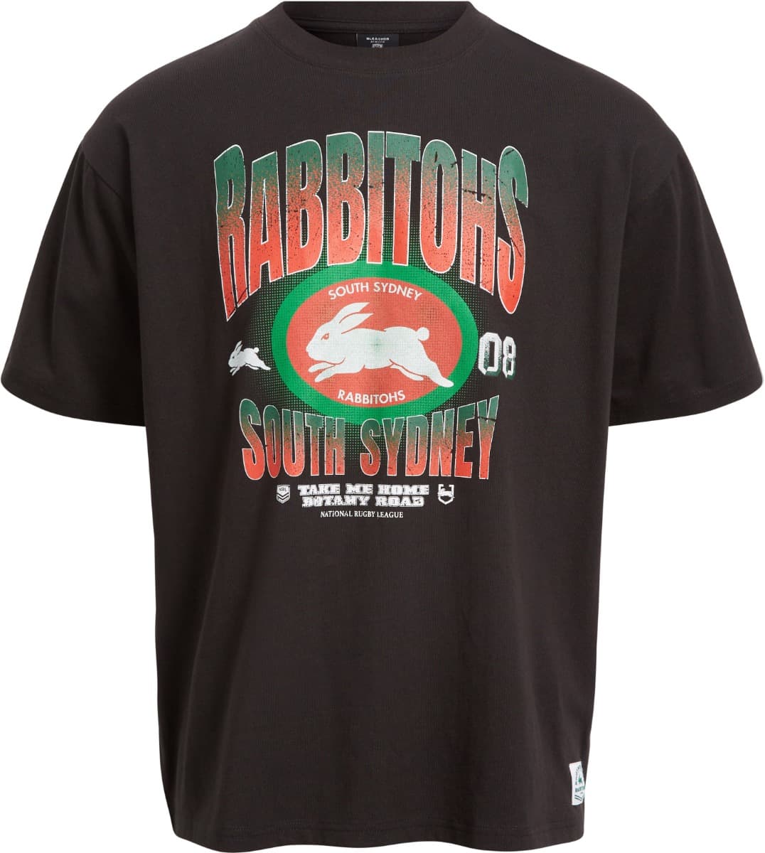 South Sydney Rabbitohs 2025 NRL Mens Boxy Fit Graphic Shirt