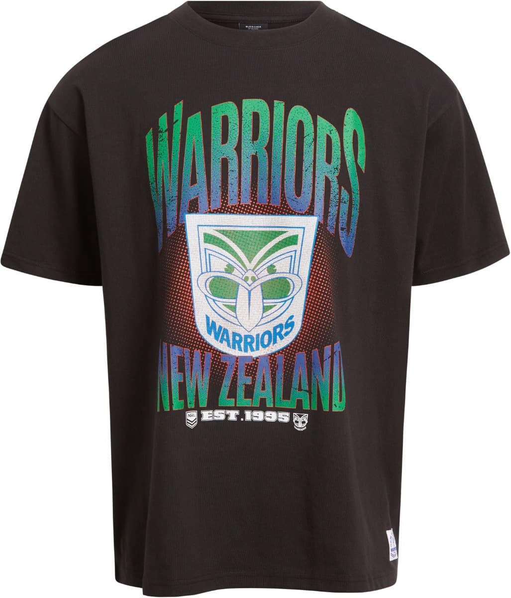 New Zealand Warriors 2025 NRL Mens Boxy Fit Graphic Shirt