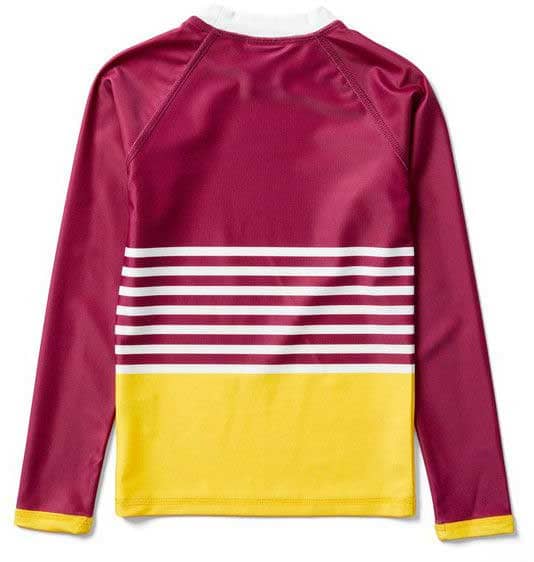 Brisbane Broncos 2025 NRL Kids Swim Rashie Brisbane Broncos 2025 NRL Kids Swim Rashie