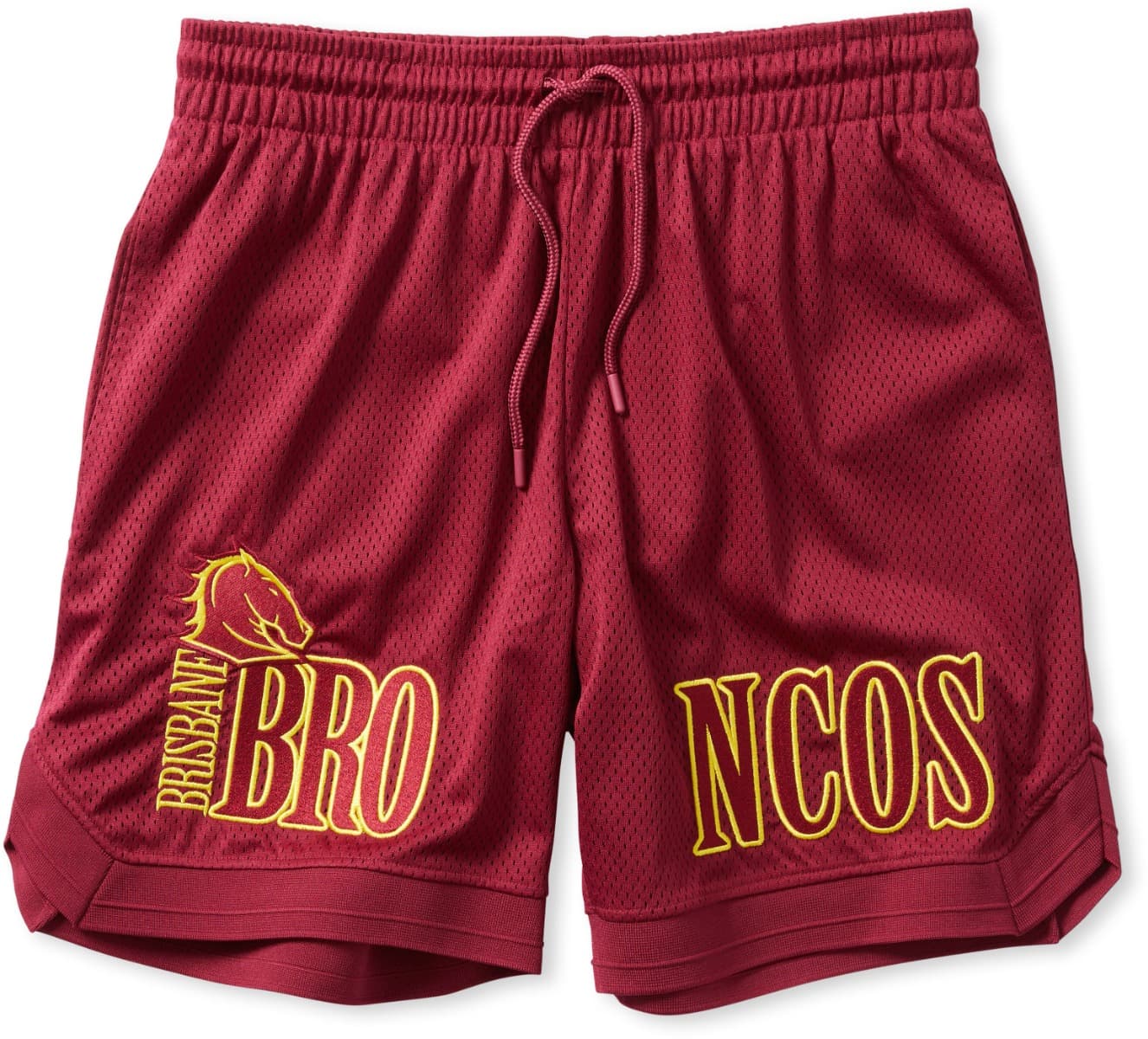 Brisbane Broncos 2025 NRL Mens Basketball Shorts