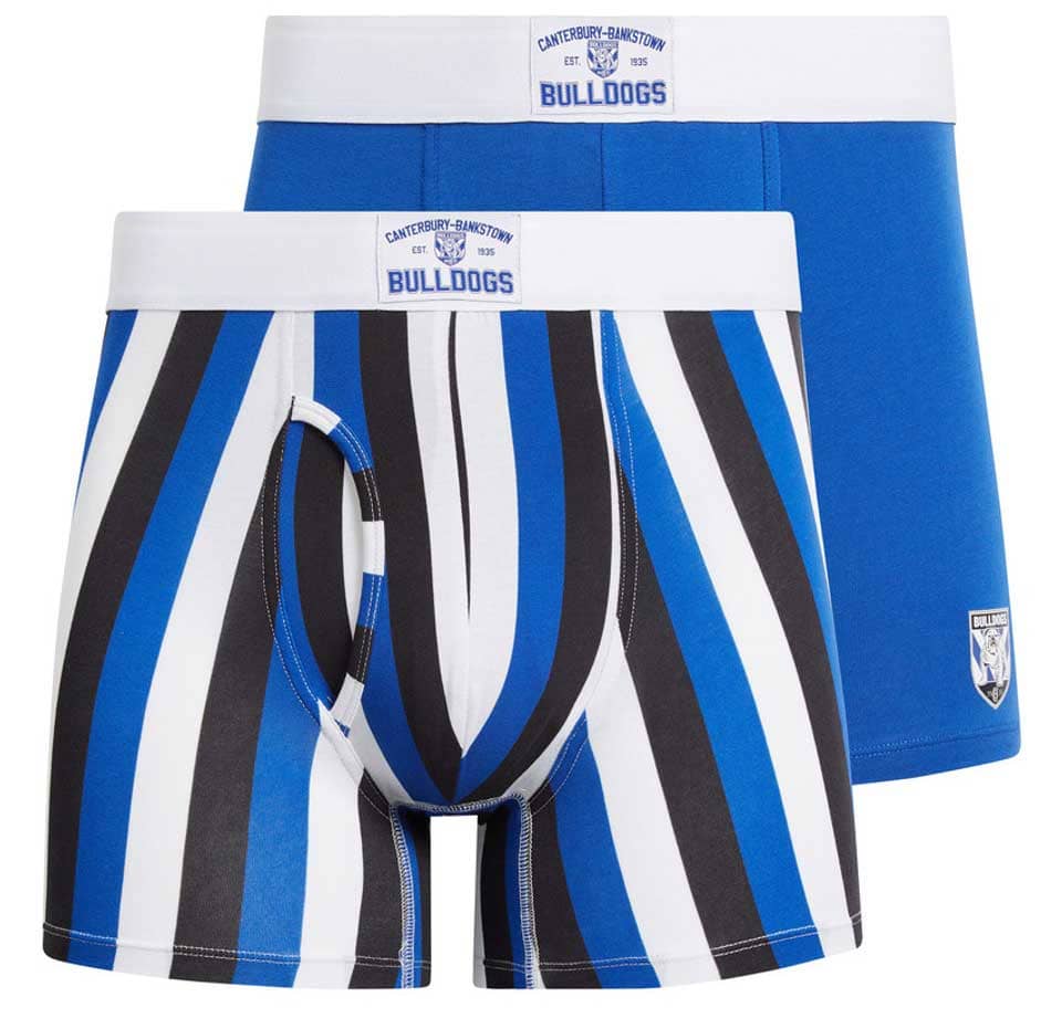 Canterbury Bulldogs 2025 NRL Mens Underwear 2 Pack