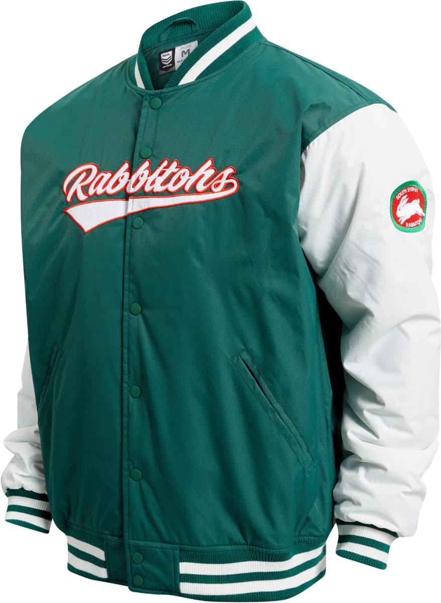 South Sydney Rabbitohs 2025 NRL Mens Varsity Jacket South Sydney Rabbitohs 2025 NRL Mens Varsity Jacket
