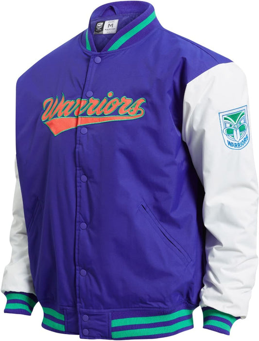New Zealand Warriors 2025 NRL Mens Varsity Jacket New Zealand Warriors 2025 NRL Mens Varsity Jacket