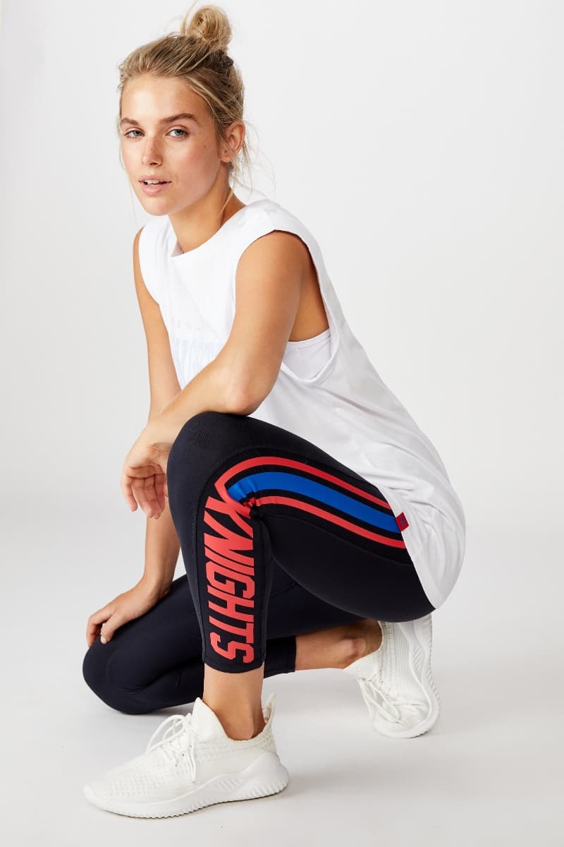 Newcastle Knights NRL Ladies Stripe Tights