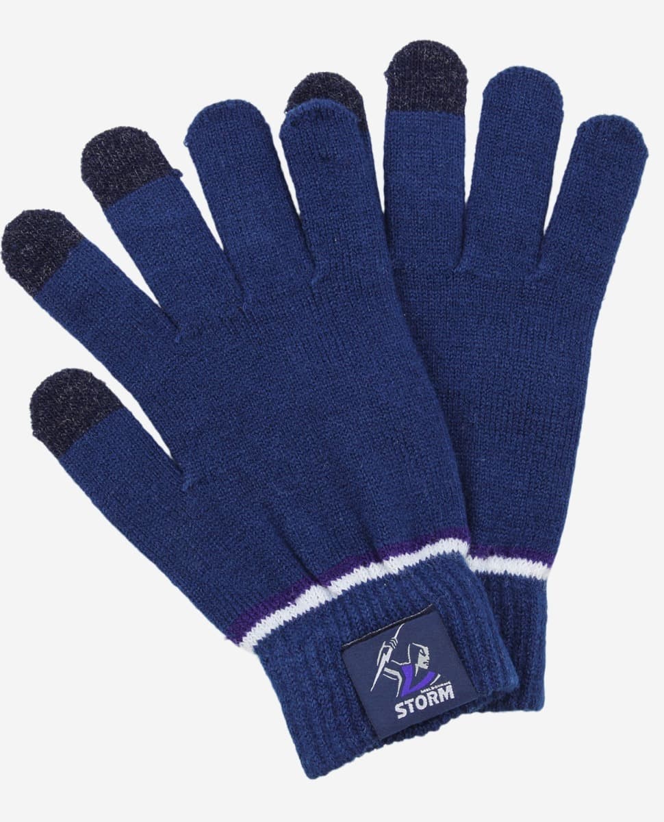 Melbourne Storm NRL Touchscreen Gloves