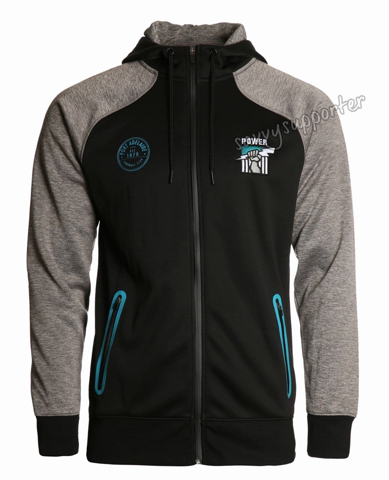 Port Adelaide Power AFL Mens Premium Fleece Hoody