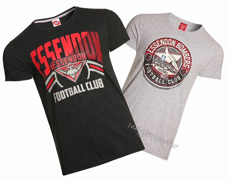 Essendon Bombers AFL Classic 2 Tees Combo
