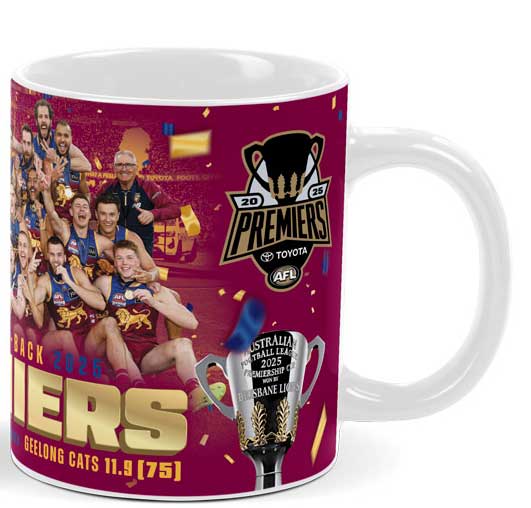 Brisbane Lions 2025 AFL Premiers Team Mug *PRESALE*