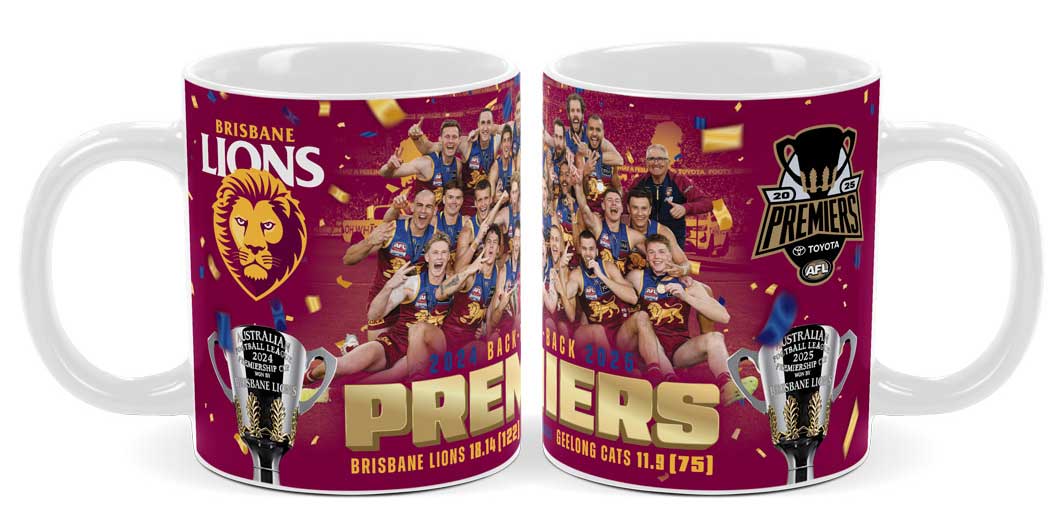 Brisbane Lions 2025 AFL Premiers Team Mug *PRESALE*