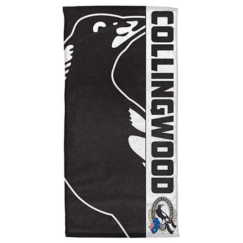 Collingwood Magpies AFL Beach Towel 152cm x 76cm