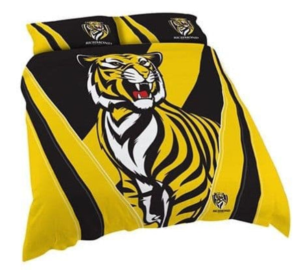 Richmond Tigers AFL King Quilt Cover Set Richmond Tigers AFL King Quilt Cover Set
