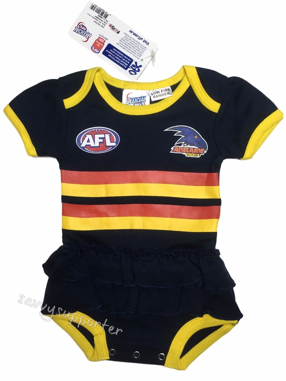 Adelaide Crows AFL Baby Girls Tutu Footysuit