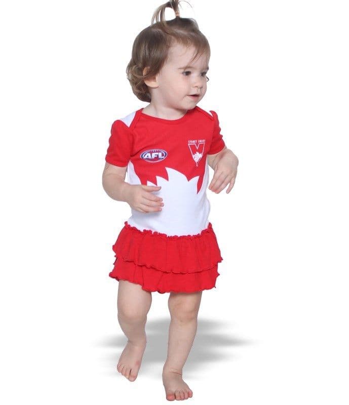 Sydney Swans AFL Girls Baby Footysuit