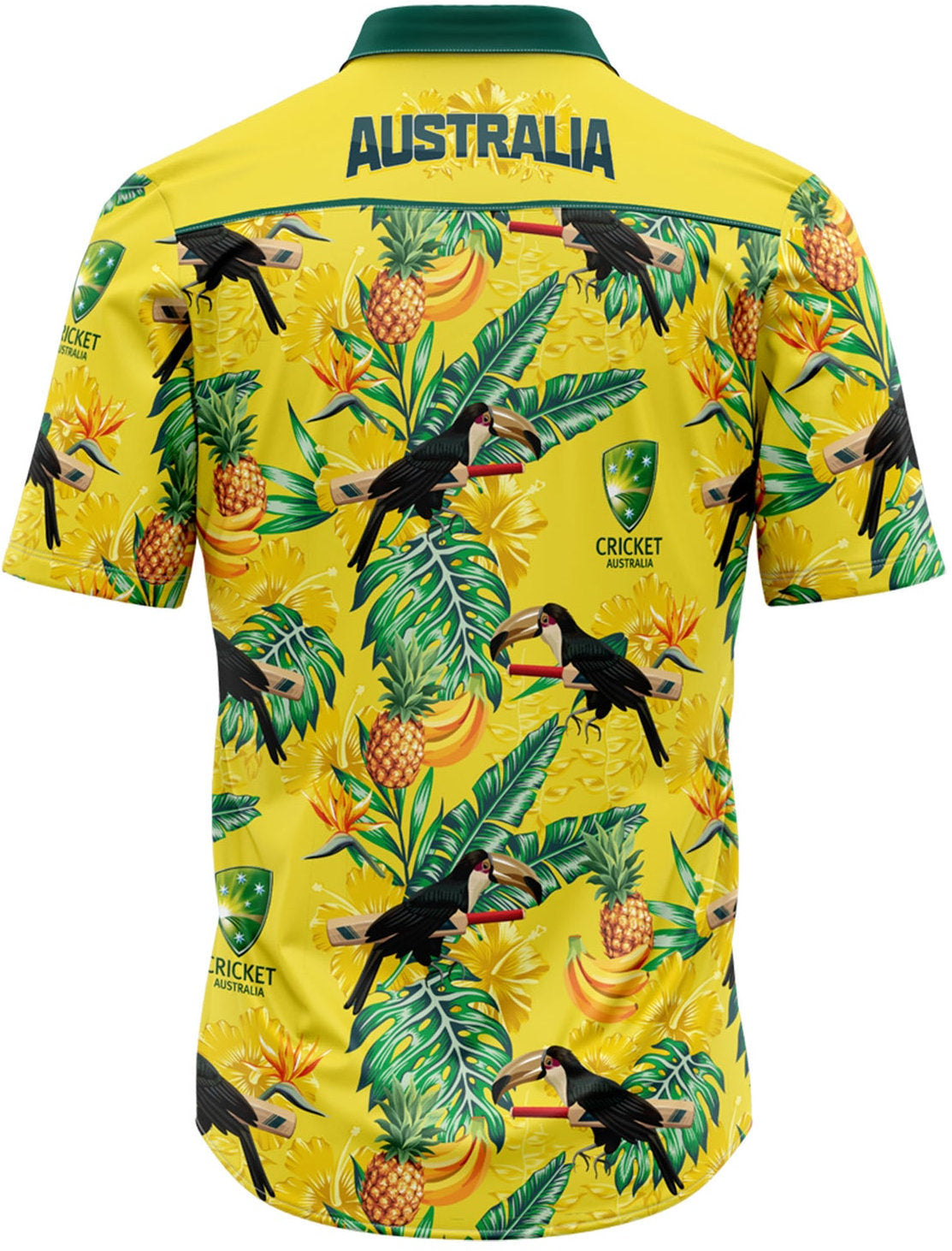 Cricket Australia 2026 Cricket Mens Toucan Screamer Hawaiian Shirt
