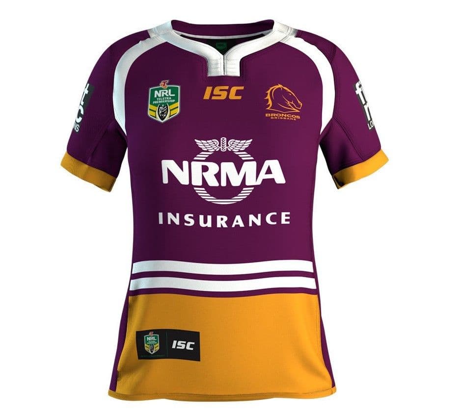 Brisbane Broncos NRL Ladies Home Jersey