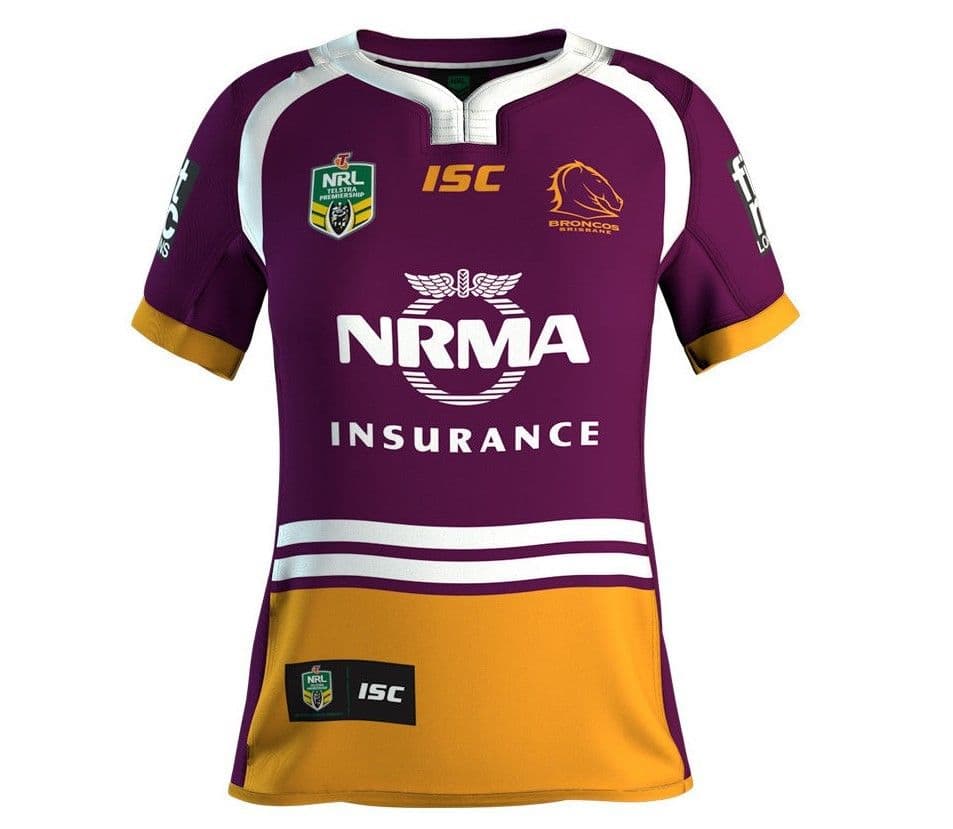Brisbane Broncos NRL Ladies Home Jersey
