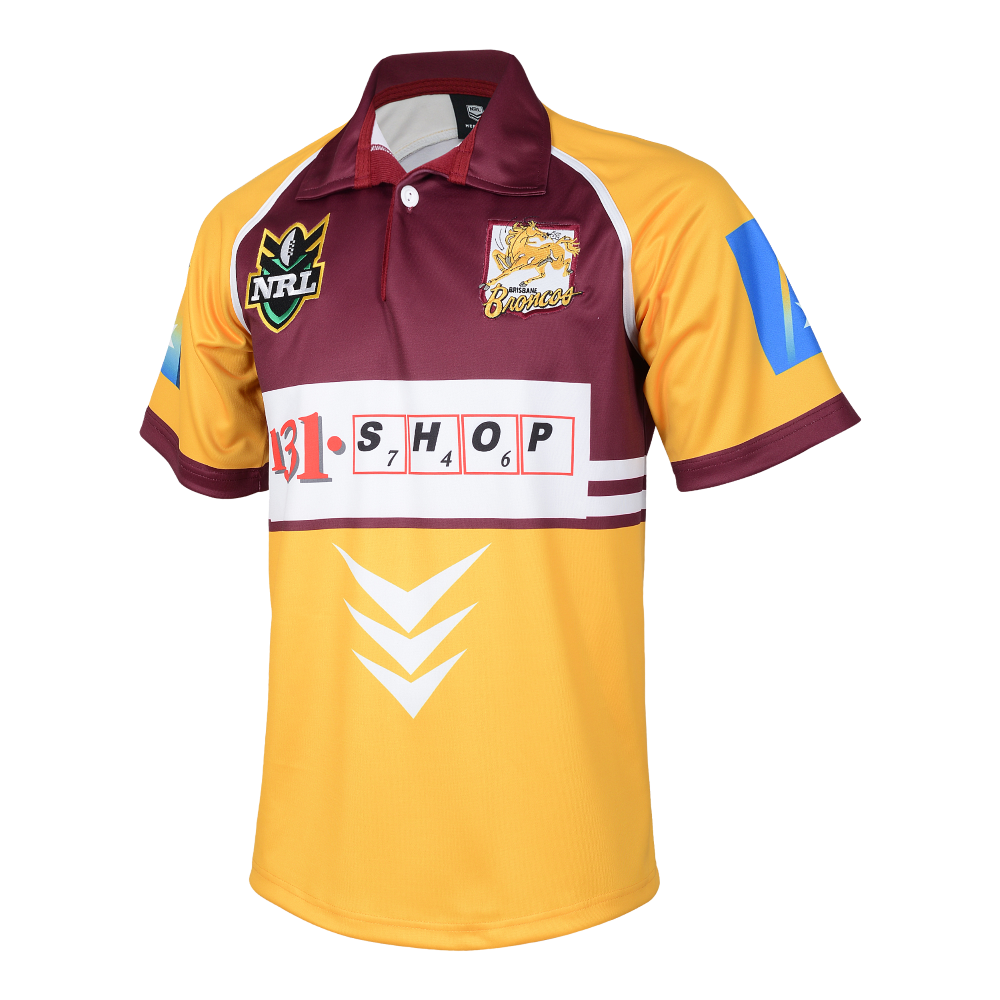Brisbane Broncos 2025 NRL Mens 1999 Alternate Retro Jersey