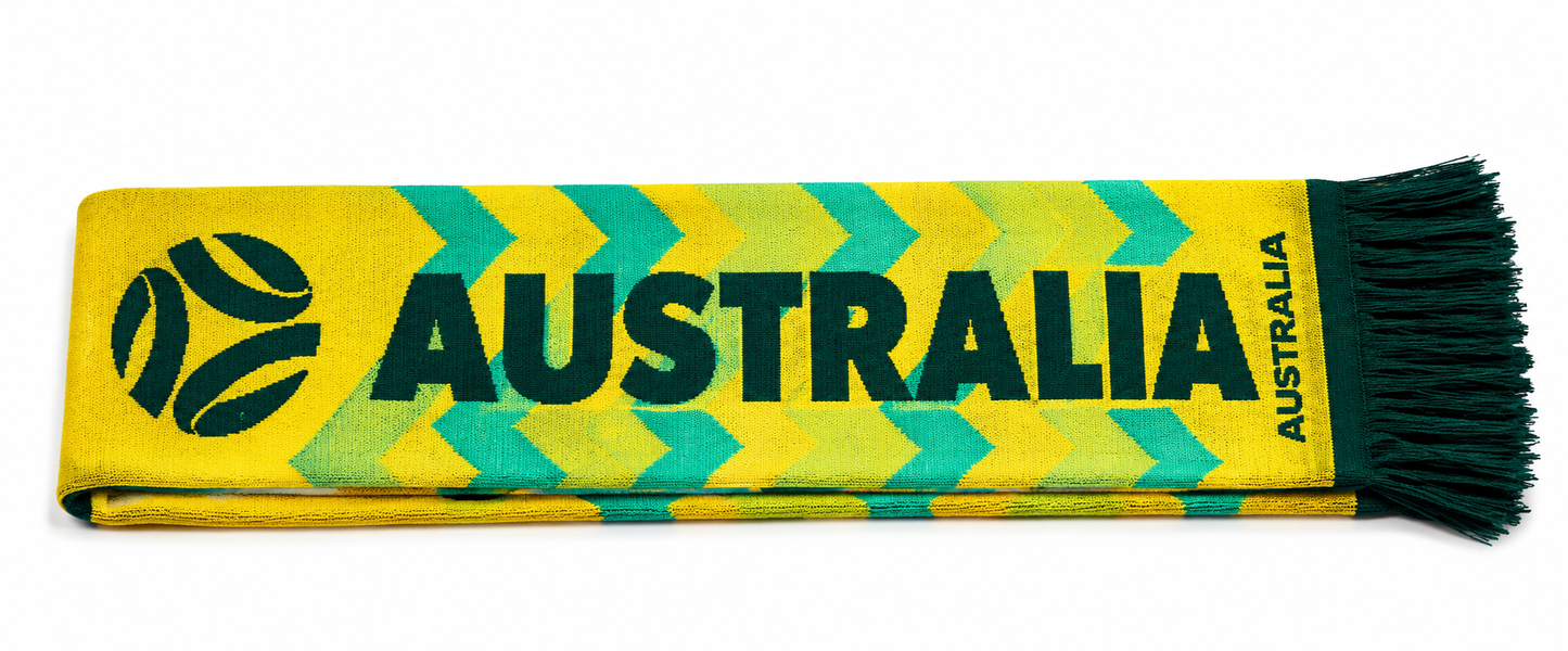 Australian Socceroos 2026 Football Mens Unity Scarf Australian Socceroos 2026 Football Mens Unity Scarf
