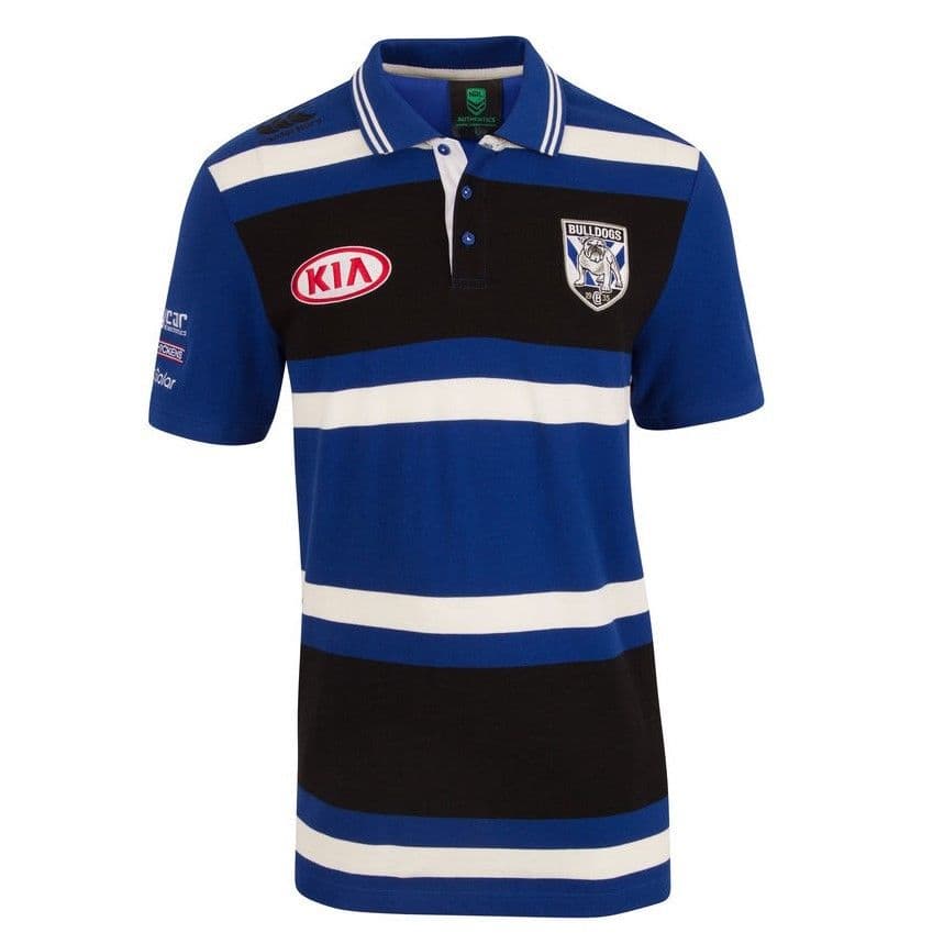 Canterbury Bulldogs NRL Media Polo Shirt Size S