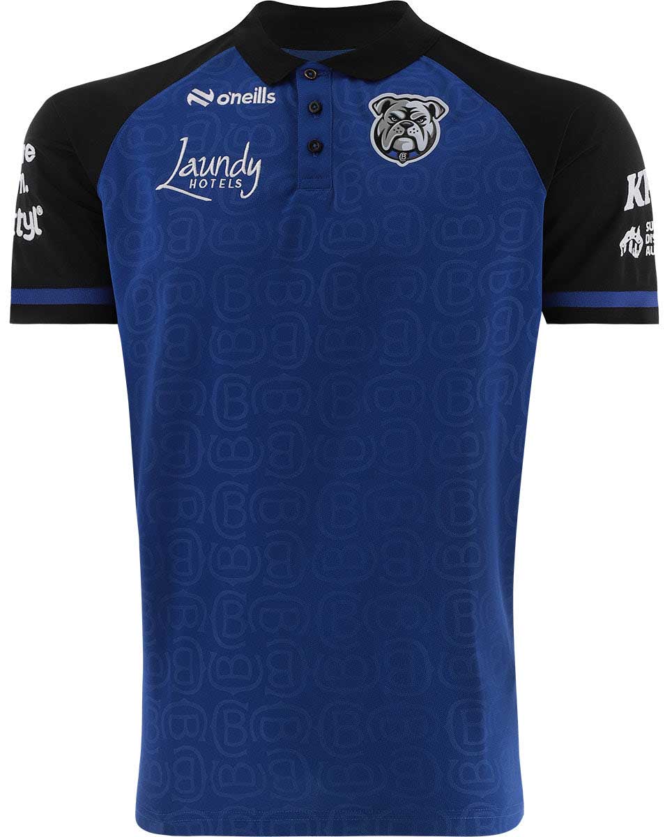 Canterbury Bulldogs 2026 NRL Mens Blue Media Polo Shirt Canterbury Bulldogs 2026 NRL Mens Blue Media Polo Shirt