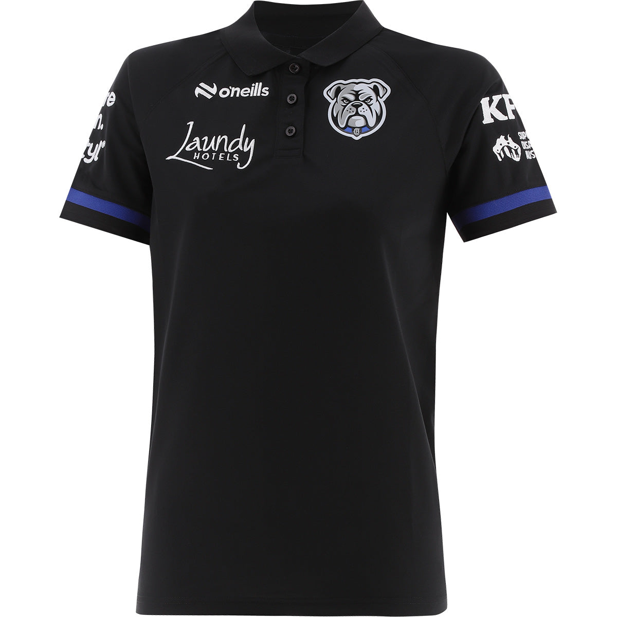 Canterbury Bulldogs 2026 NRL Ladies Black Media Polo Shirt Canterbury Bulldogs 2026 NRL Ladies Black Media Polo Shirt