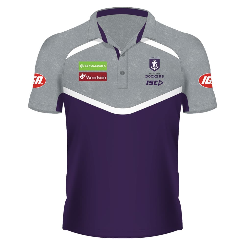 Fremantle Dockers 2018 AFL ISC Performance Polo Shirt