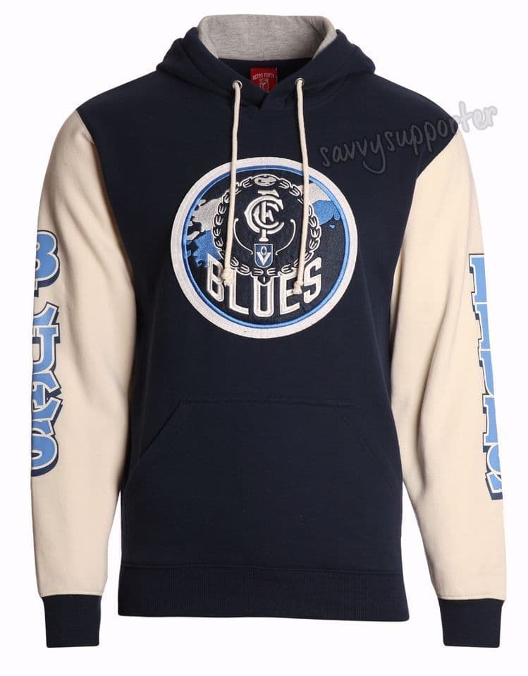 Carlton Blues AFL Retro Mens Pullover Hoodie