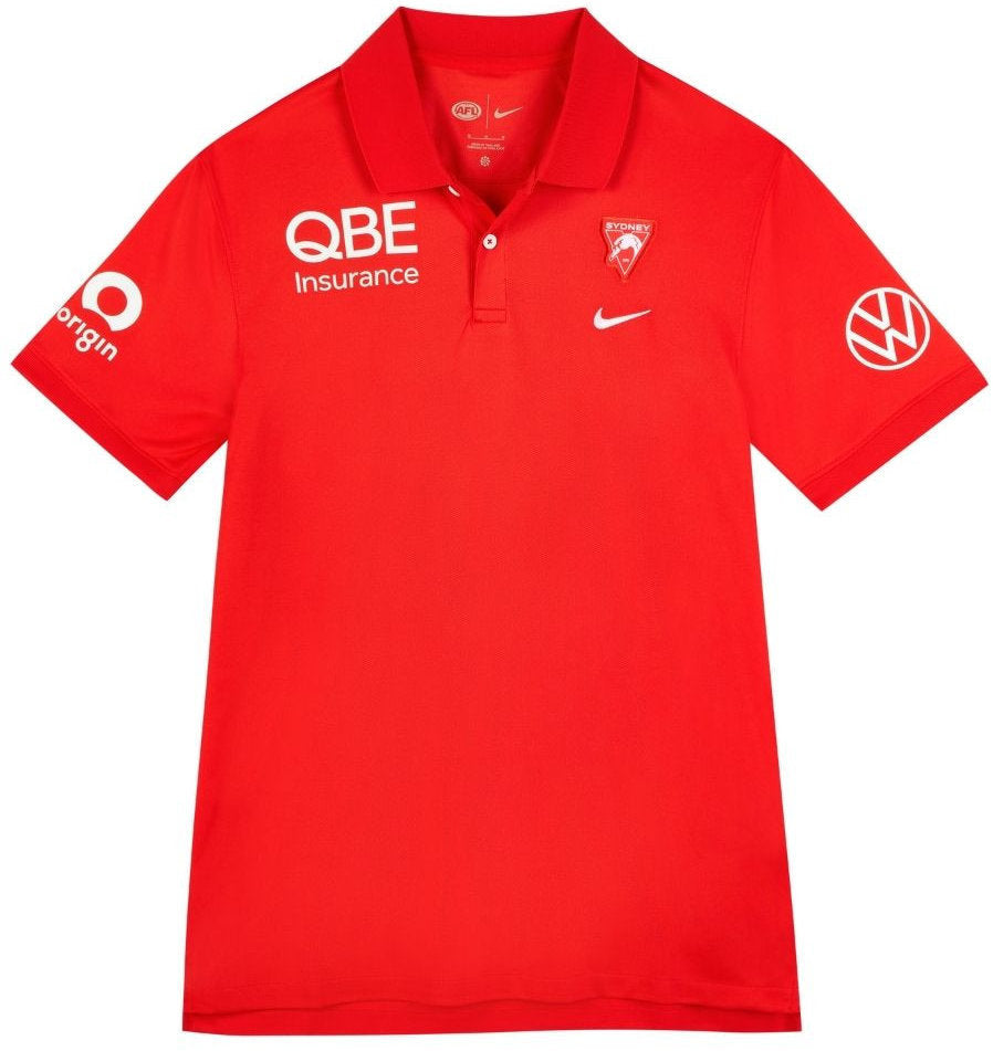 Sydney Swans 2026 AFL Mens Players Polo Shirt Sydney Swans 2026 AFL Mens Players Polo Shirt