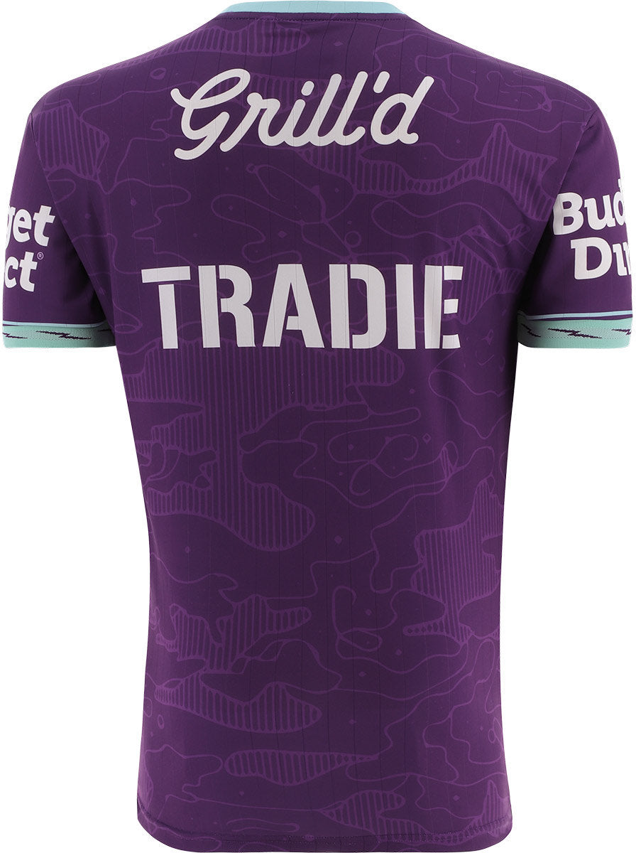 Melbourne Storm 2026 NRL Mens Purple Training Shirt Melbourne Storm 2026 NRL Mens Purple Training Shirt