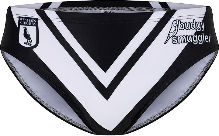 Western Suburbs Magpies 1961 NRL Mens Budgy Smuggler Swimmers Western Suburbs Magpies 1961 NRL Mens Budgy Smuggler Swimmers