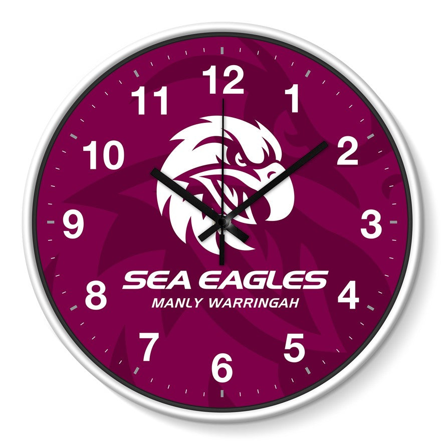 Manly Sea Eagles NRL Wall Clock Manly Sea Eagles NRL Wall Clock