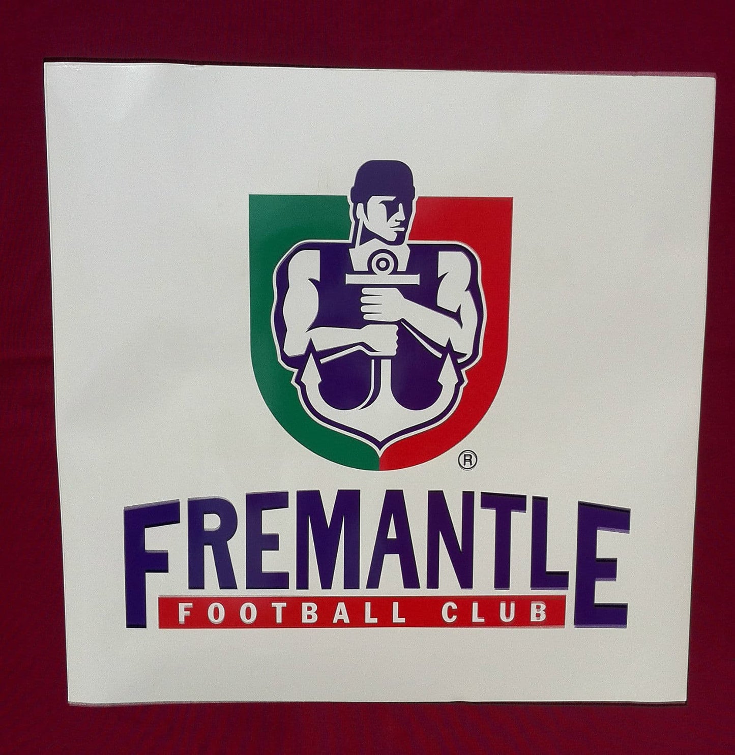 Fremantle Dockers AFL Retro Jumbo Sticker 34cm by 34cm