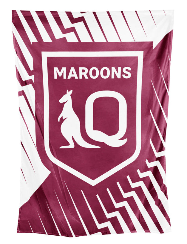 QLD Maroons 2026 State Of Origin Wall Flag 150cm by 90cm QLD Maroons 2026 State Of Origin Wall Flag 150cm by 90cm