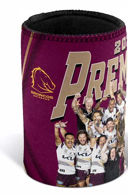 Brisbane Broncos 2025 NRL Premiers Team Can Cooler  *PRESALE* Brisbane Broncos 2025 NRL Premiers Team Can Cooler  *PRESALE*