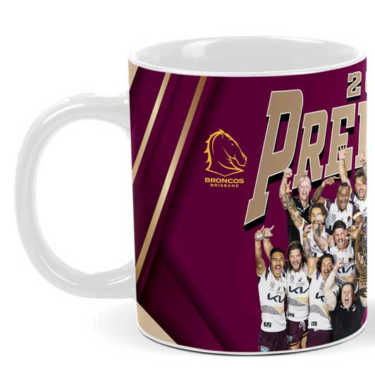 Brisbane Broncos 2025 NRL Premiers Team Premiership Mug *PRESALE* Brisbane Broncos 2025 NRL Premiers Team Premiership Mug *PRESALE*