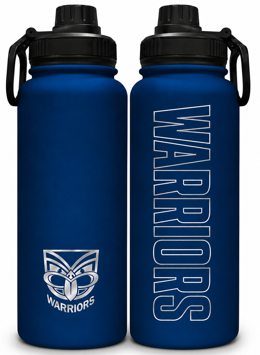 New Zealand Warriors NRL 960ml Stainless Steel Drink Bottle New Zealand Warriors NRL 960ml Stainless Steel Drink Bottle