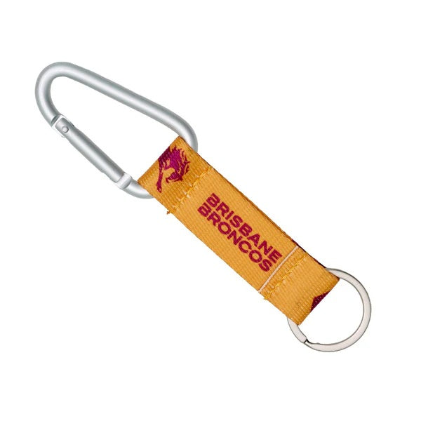 Brisbane Broncos NRL Carabiner Keyring Brisbane Broncos NRL Carabiner Keyring