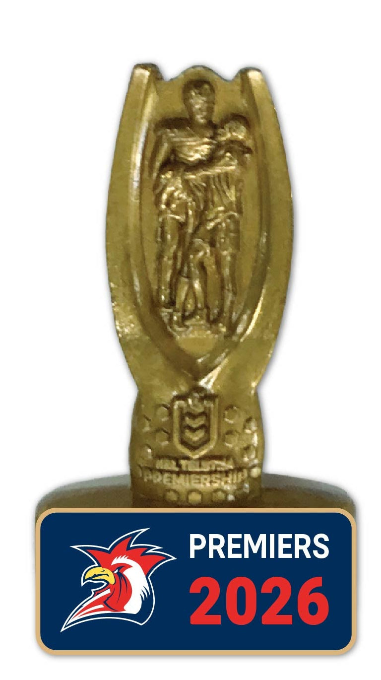 Sydney Roosters 2026 NRL Premiers 3D Trophy Pin *PRESALE* Sydney Roosters 2026 NRL Premiers 3D Trophy Pin *PRESALE*
