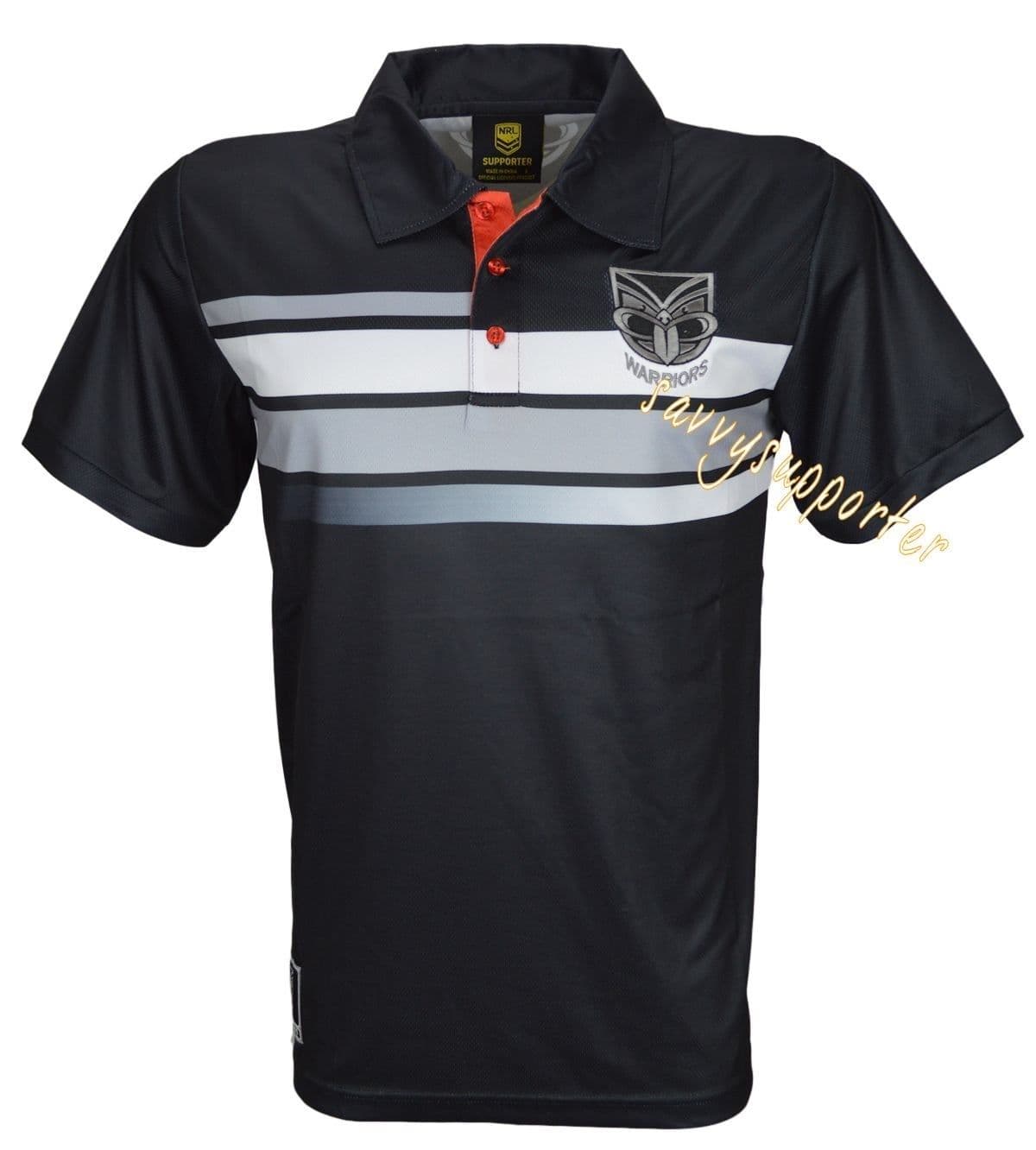 New Zealand Warriors NRL Mens Sublimated Polo Shirt