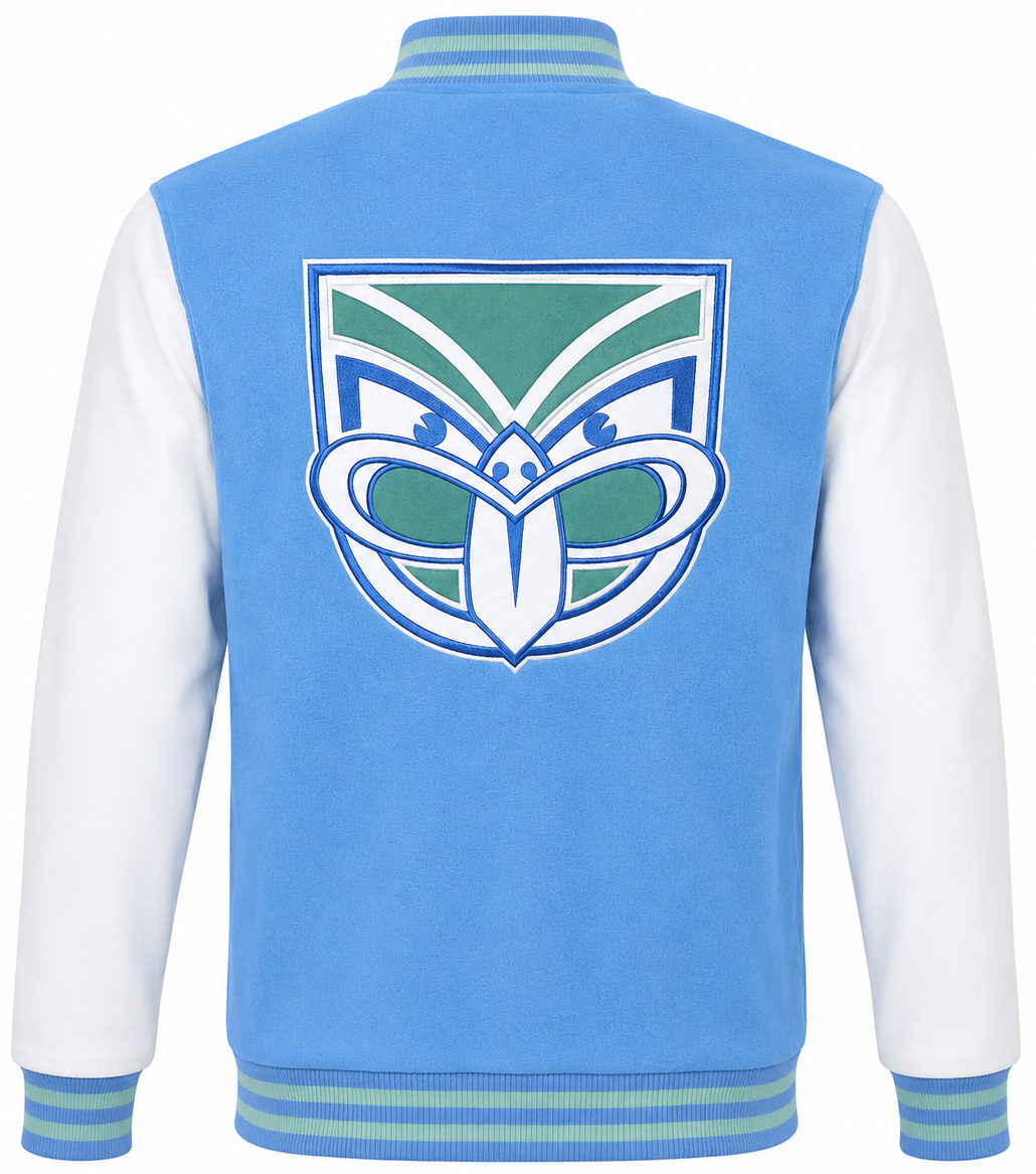 New Zealand Warriors 2026 NRL Mens Varsity Jacket New Zealand Warriors 2026 NRL Mens Varsity Jacket