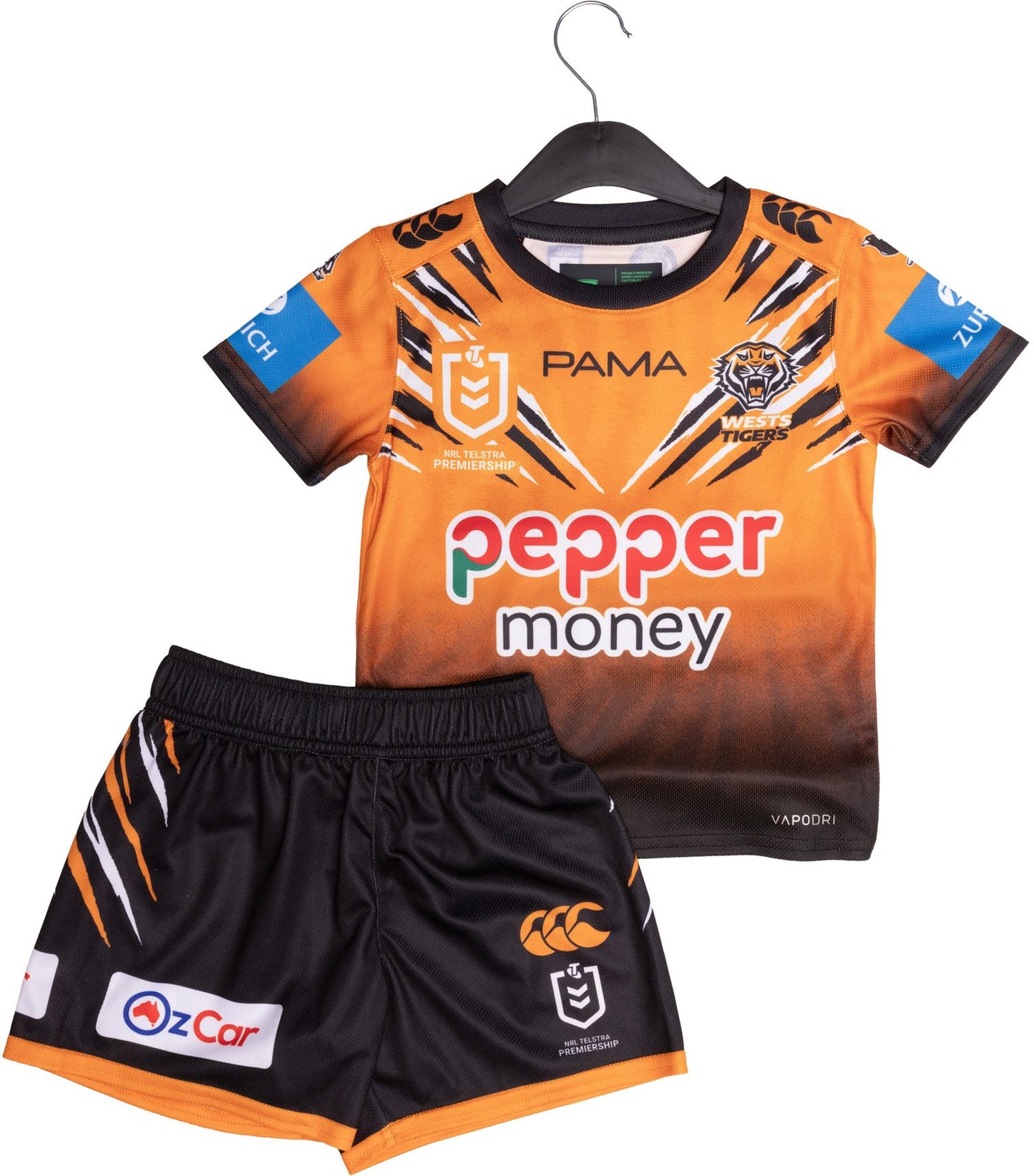 Wests Tigers 2026 NRL Toddler Home Jersey Set Wests Tigers 2026 NRL Toddler Home Jersey Set