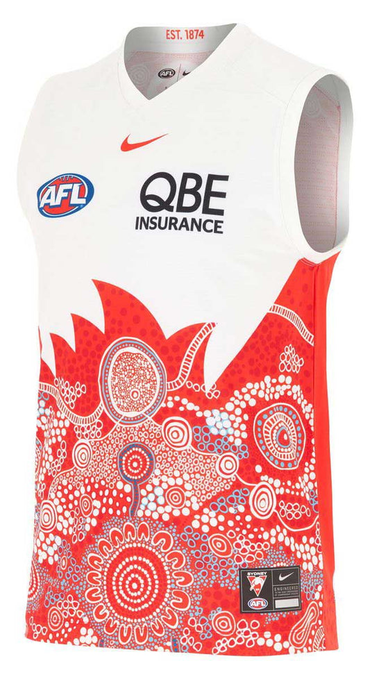 Sydney Swans 2025 AFL Mens Indigenous Guernsey