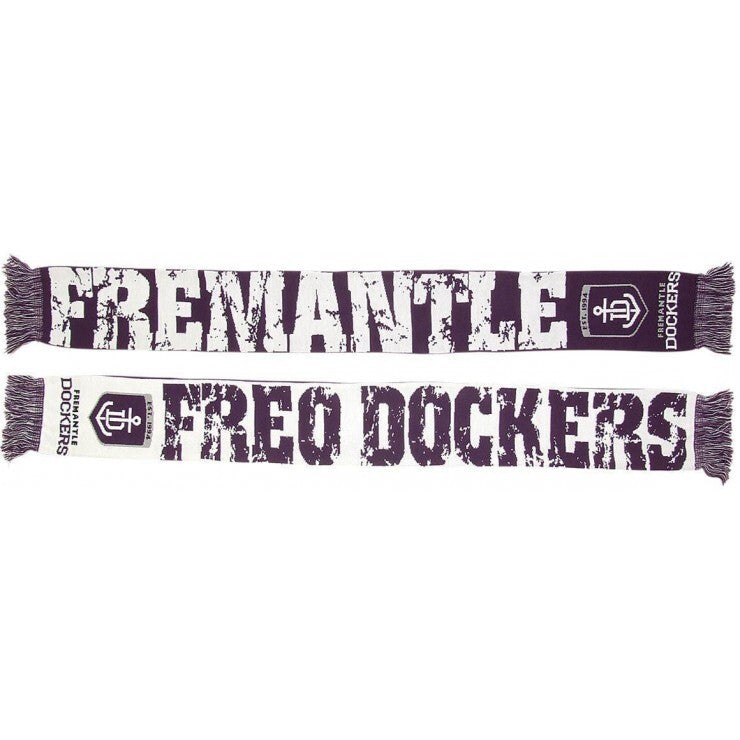Fremantle Dockers 2026 AFL Mens Impact Scarf Fremantle Dockers 2026 AFL Mens Impact Scarf