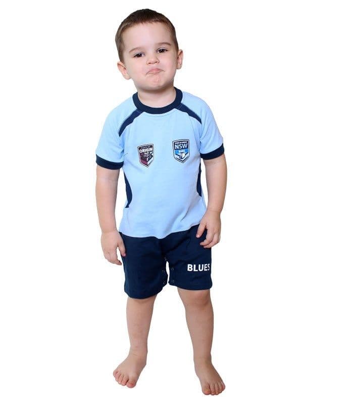 NSW Blues State of Origin Infant Short Footysuit