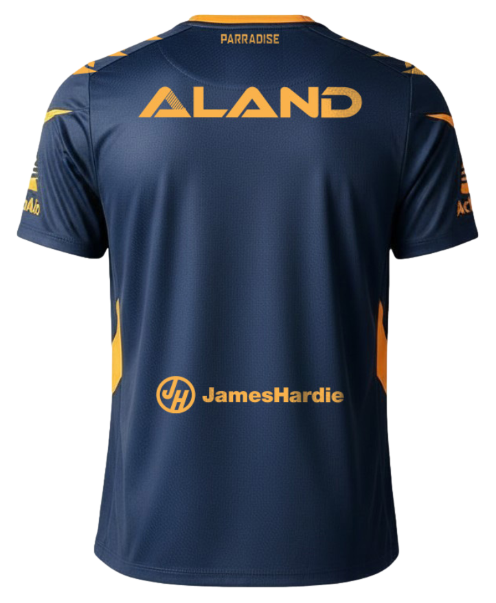 Parramatta Eels 2026 NRL Mens Navy Training Shirt Parramatta Eels 2026 NRL Mens Navy Training Shirt