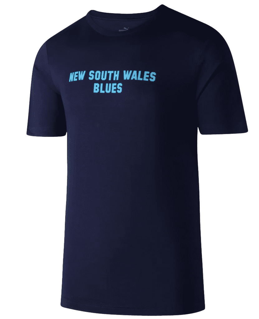NSW Blues Puma State of Origin Mens Graphic Tee NSW Blues Puma State of Origin Mens Graphic Tee