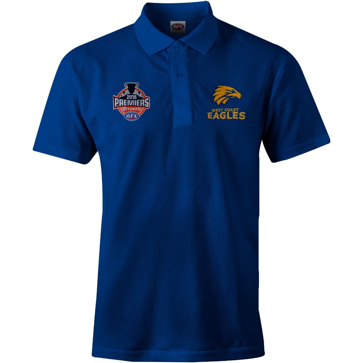 West Coast Eagles Mens Premiers Polo Shirt P2