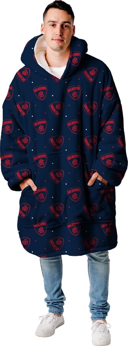 Melbourne Demons AFL Adults Oversized Flanket Hoody