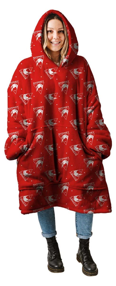 Sydney Swans AFL Adults Oversized Flanket Hoody