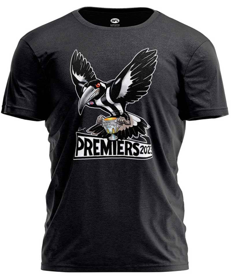 Collingwood Magpies 2023 AFL Mens Premiers Mark Knight Tee
